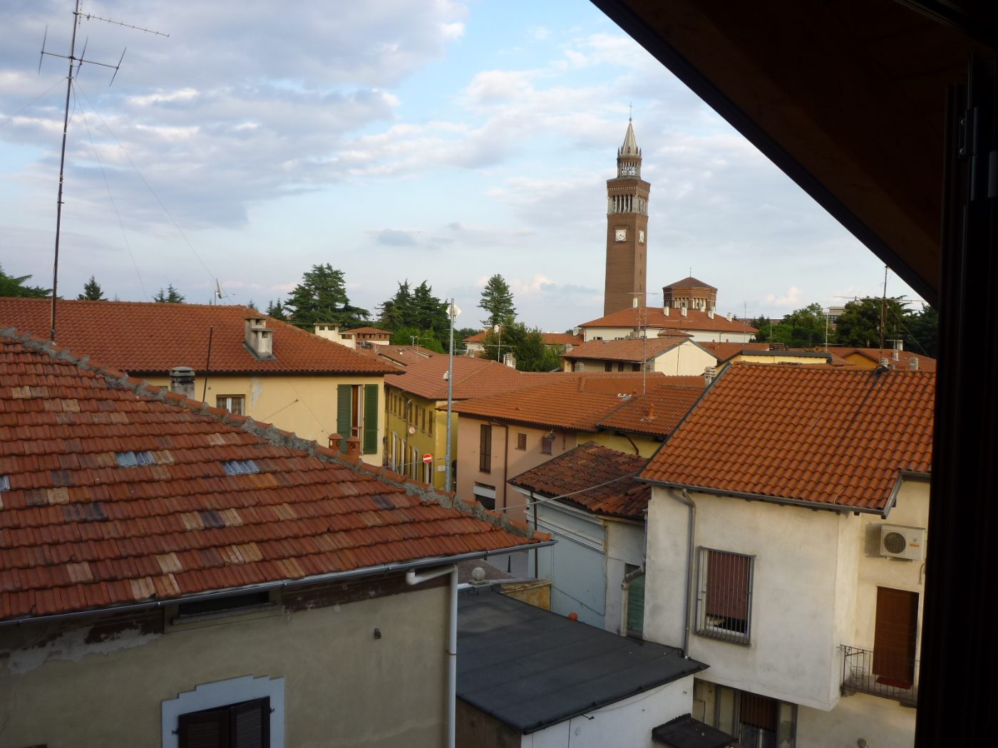 Vista dal trilocale in affitto a Castellanza